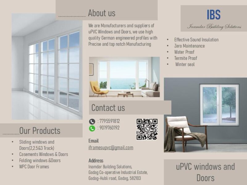 Inamdar Building Solutions – Trusted UPVC Experts in Gadag